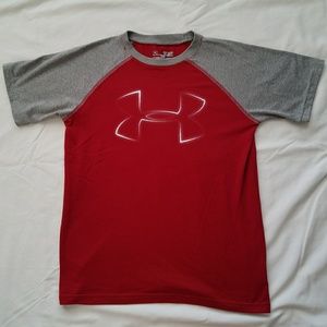Boys red under armour shirt